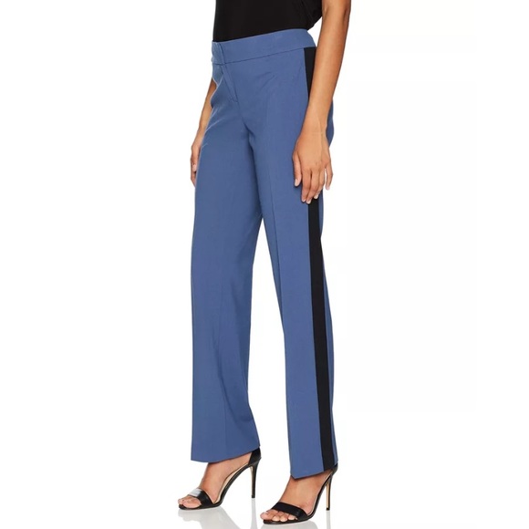 Nine West-Blue Black Mid-Rise Dress Pants 12 NWT - Picture 1 of 3